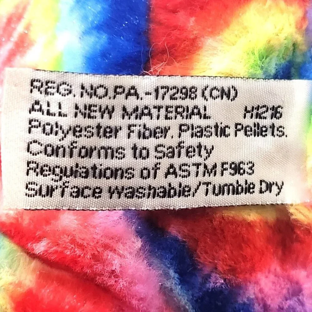 Peace Pals Tie-dyed Bear 12" Colorado Peace T-shirt Plush Stuffed Animal 2017 - Picture 8 of 8